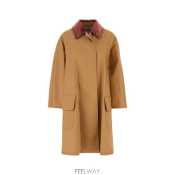 25SS 프라다 Peach 코튼 overcoat 292279SOOO85HF0151 TP575475134