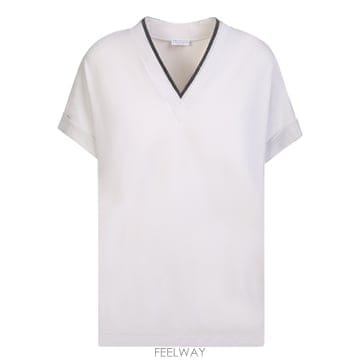 26FW 브루넬로 쿠치넬리 Monile 저지 t 셔츠 M0T18BD222C8726 TP576944497