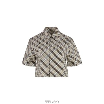 25SS Burberry Checked 코튼 셔츠 8101121162701C1849 TP575475072
