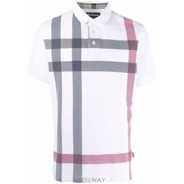 26SS Barbour blaine tartan piquet 폴로 셔츠 MML1117WH11 TP571264