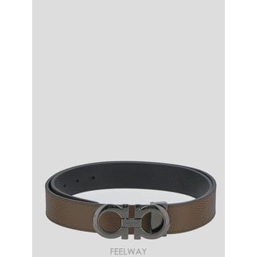 살바토레 페라가모 브라운 레더 reversible 벨트 675542705614BROWN TP575546198