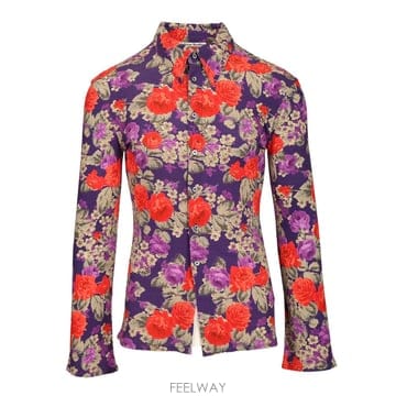 26SS 아크네 Studios Floral 프린트 셔츠 BB0697CER TP572778180