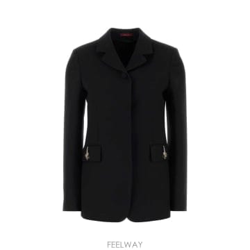 25FW 구찌 블랙 cady 블레이저 840458ZAD881000 TP575431805