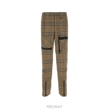 25SS Burberry Embroidered viscose blend cargo pant 8108349C1
