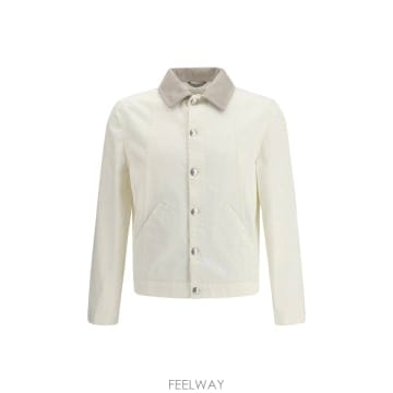 26SS 브루넬로 쿠치넬리 화이트 데님 자켓 M277P6911CTI79 TP570800181