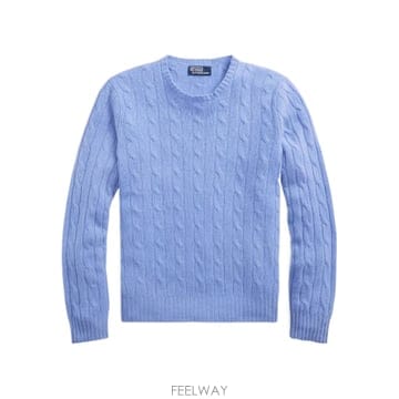 26SS 폴로 랄프 로렌 Cerulean 블루 캐시미어 스웨터 710876728005 TP570374000