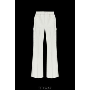 25FW 알렉산더 맥퀸 Jeans with raw finish 830596QZAON9000 TP5718325