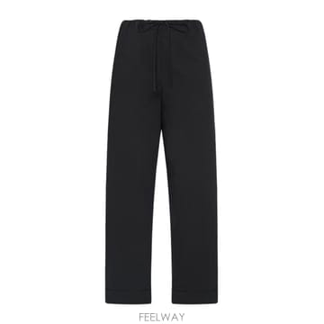 26SS 더 로우 블랙 poplin 와이드 레그 Delano pant 10772W2517BLK TP57517