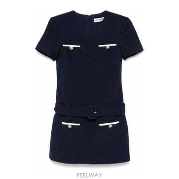 25FW Self portrait Boucle 미니 드레스 PF25034SBLUE TP575476952