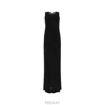 23FW 생로랑 블랙 viscose 롱 드레스 756782Y7F981000 TP575473569