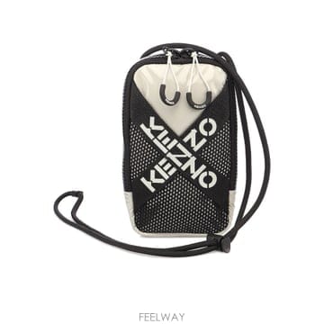21FW KENZO 로고 패치 phone 홀더 in grey FB55PM228F2295 TP571830345
