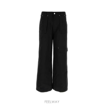 25FW 알렉산더 맥퀸 블랙 코튼 cargo pant 840873QSAA91000 TP571836086