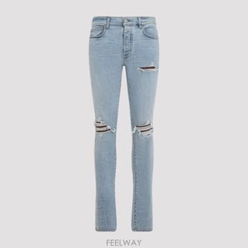 26SS AMIRI Amiri Crochet 레더 Mx1 Jeans AMBMJE1057921 TP572659