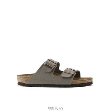 BIRKENSTOCK Mud 레더 Arizona 슬리퍼 151211STONE TP571020824