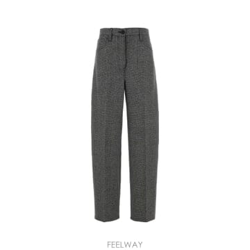 25FW 프라다 Embroidered glencheck pant P265JSOOO15K5F0480 TP577