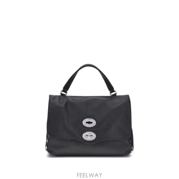 Zanellato Postina 백 스몰 in smooth 레더 in 블랙 color 068010191000