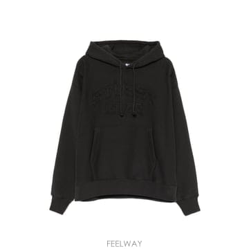 스투시 코튼 블렌드 맨투맨 블랙