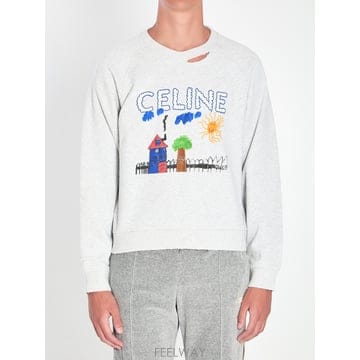 26SS Celine Limited edition 프린트 스웨트 셔츠 RY0GW670QGCA7 TP57707