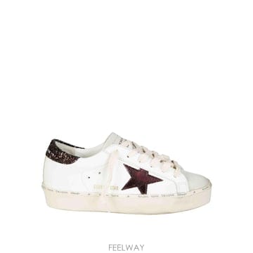 25FW 골든구스 스니커즈 Hi 스타 골든구스 in pelle e glitter GWF00118F007526