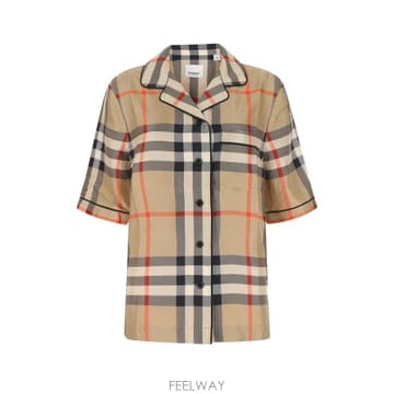 25SS Burberry 프린트 satin 셔츠 8052749A7028 TP575476657