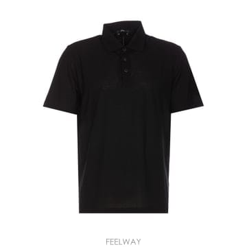 26SS 에르노 블랙 쇼트 슬리브 폴로 셔츠 JPL00115U520059300 TP571823575