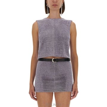 25FW Self portrait METAL MESH 탑 PF25023TLLILAC TP575476088