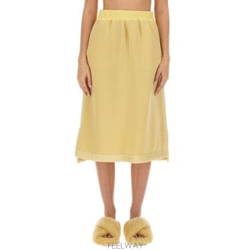 JIL SANDER 미디 스커트
