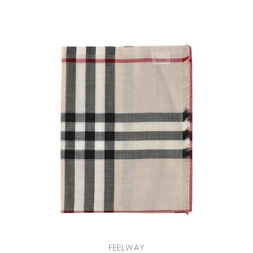 26SS Burberry Giant 체크 울 앤 실크 Blend 스카프 8078782 TP571110636