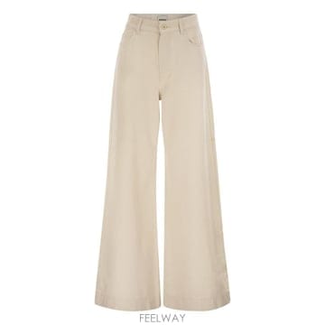 26FW 막스마라 WKDCANNETI   와이드 레그 코튼 데님 jeans 2625136041600001 T