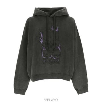 24SS 아크네 Studios 스컬 프린트 스웨트 셔츠 CI0165BM0 TP571825779