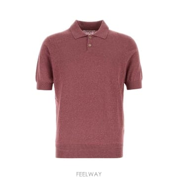 26SS 브루넬로 쿠치넬리 Plum linen blend 폴로 셔츠 MSL806105C7796 TP57536