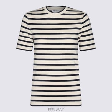 26SS 질샌더 Striped t 셔츠 J40GC0111J46497124 TP571825547