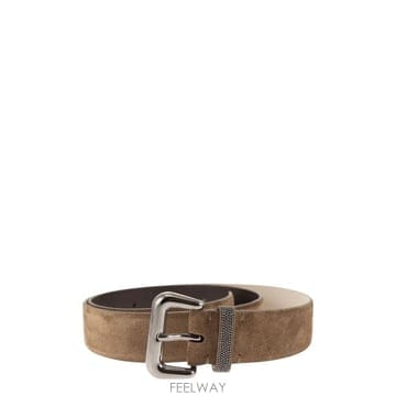 Brunello Cucinelli ���ڷ� ��ġ�ڸ� Suede ���� ��Ʈ with Jewelled Keeper M0DELC33IC9773 TP���ڷ� ��ġ�ڸ� Suede ���� ��Ʈ with Jewelled Keeper
