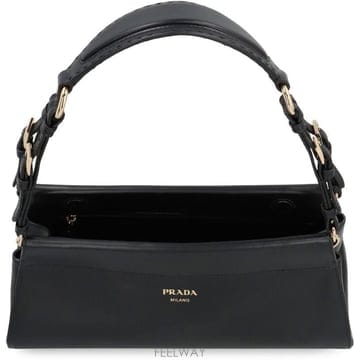 PRADA Enchaine 미디엄 숄더백 블랙