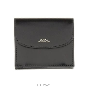 아페쎄 로고 스탬프 지갑 블랙
