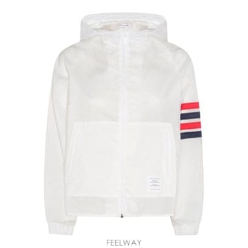 Thom Browne 4 바 스트라이프 디테일 후드 재킷 FJT316AF0517 100 TP961347581