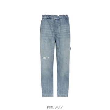 MM6 Maison Margiela 디스트레스드 와이드 레그 진 S52KA0578M30055 969 TP97