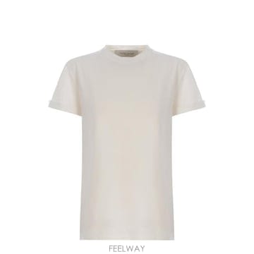 Golden Goose 디럭스 브랜드 로고 패치 크루넥 티셔츠 GWP01220P000638 10363 TP9