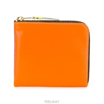 Comme des Garcons 지갑 슈퍼 플루오 스몰 지갑 SA3100SF ORANGEPINK TP9794