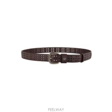 Valentino 미니 VLogo 시그니처 퍼포레이티드 벨트 9Y2T0SM1PVA 3AU TP97932393