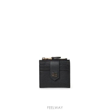 미우미우 지퍼 카드 지갑 코냑