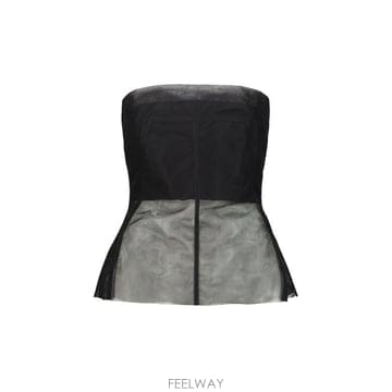 Rick Owens 스트랩리스 뷔스티에 탑 RO01F6127TU 09 TP979416409