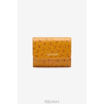 로베르토 카발리 타조 가죽 효과 플랩 지갑 TKA002PZ70201003  TP979332591