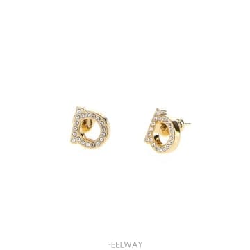 페라가모 로고 크리스탈 스터드 귀걸이 760123696576 CRYSTALORO TP979405524