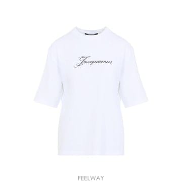 자크뮈스 로고 프린트 반팔 티셔츠 TSW00596AJ00289 100 TP979328380