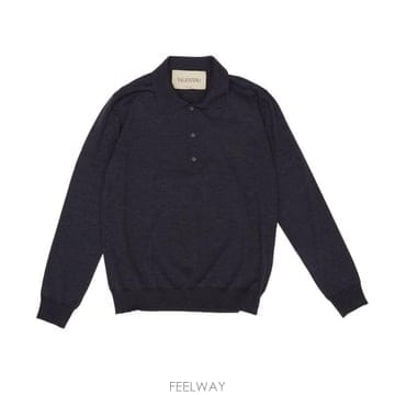 Valentino V로고 자수 긴팔 폴로셔츠 9V3KP04UBH9 081 TP979421855