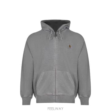Carhartt WIP 로고 지퍼업 후드티 I033064 2LRGD TP979339240