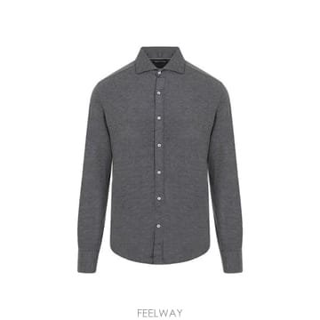 Brunello Cucinelli 버튼 긴팔 셔츠 MH8366686 C572 TP979442018