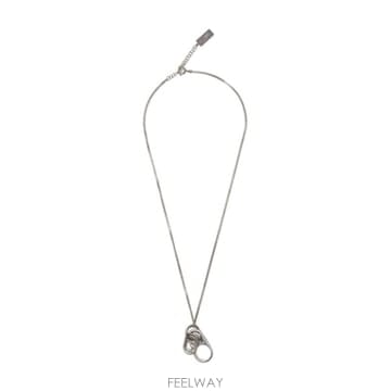 MM6 Maison Margiela 탭 펜던트 목걸이 SM6UU0101P9208 968PALLADIOBURA