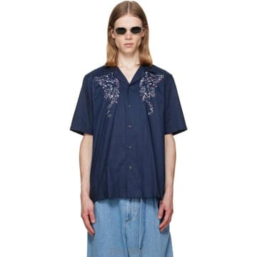 Dries Van Noten 26 FW �帮���ݳ�ư ���̺� ��ư ���ø��� ���� 262358M19201426 FW �帮���ݳ�ư ���̺� ��ư ���ø��� ���� 262358M19